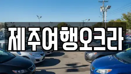 제주 제주시 용강동 렌트카 전문 제주여행오크라