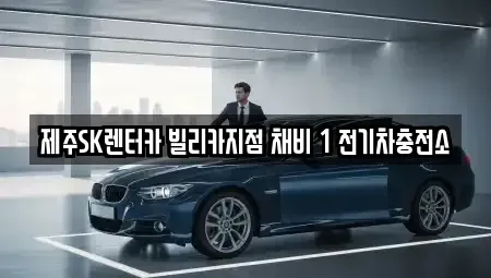제주 제주시 이호일동 렌트카 전문 제주SK렌터카 빌리카지점 채비 1 전기차충전소