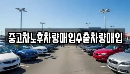 충남 공주시 상왕동 중고차매매 전문 중고차노후차량매입수출차량매입