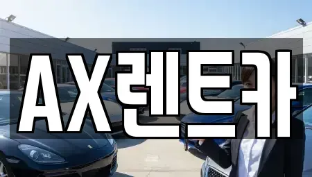 충남 서산시 읍내동 장기렌트카 전문 AX렌트카