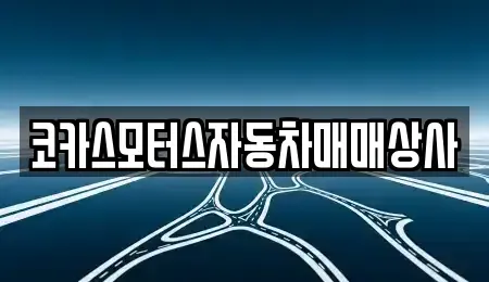 충남 서산시 읍내동 중고차 전문 코카스모터스자동차매매상사