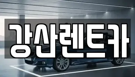 충남 아산시 남동 렌트카 전문 강산렌트카