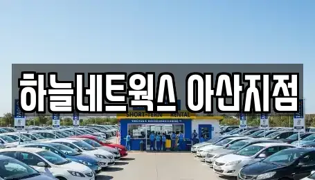 충남 아산시 실옥동 렌트카 전문 하늘네트웍스 아산지점
