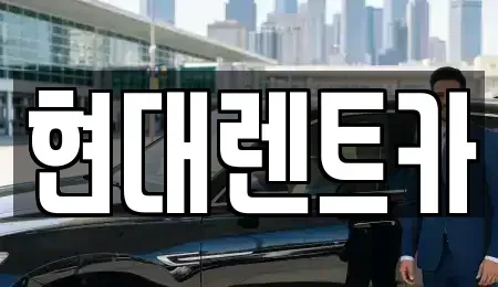 충남 아산시 실옥동 렌트카 전문 현대렌트카