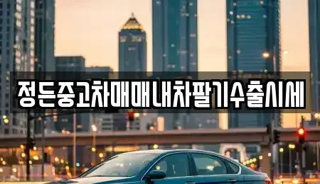 충남 천안시 동남구 신부동 중고차 전문 정든중고차매매내차팔기수출시세