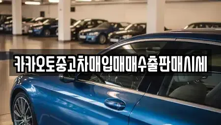 충남 천안시 동남구 용곡동 중고차매입 전문 카카오토중고차매입매매수출판매시세