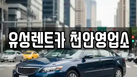 충남 천안시 서북구 두정동 렌트카 전문 유성렌트카 천안영업소