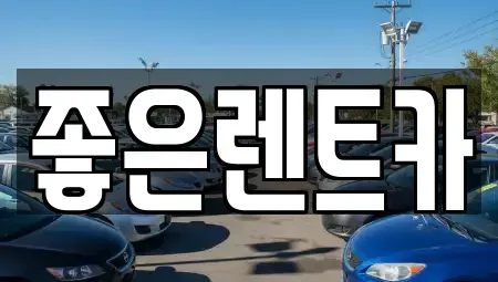 충북 음성군 장기렌트카 전문 좋은렌트카