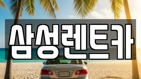 충북 청주시 상당구 남일면 렌트카 전문 삼성렌트카