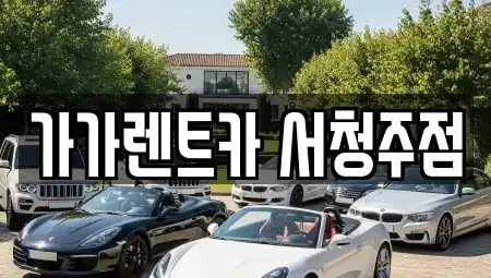 충북 청주시 흥덕구 남촌동 렌트카 전문 가가렌트카 서청주점