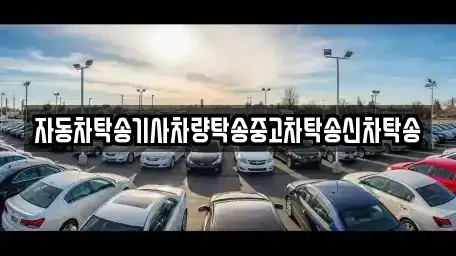 충청남도 공주시 오곡동 중고차 전문 자동차탁송기사차량탁송중고차탁송신차탁송
