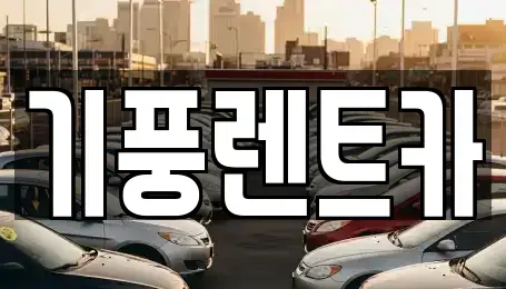 충청남도 공주시 우성면 렌트카 전문 기풍렌트카