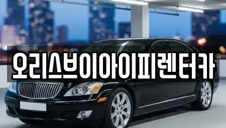 충청남도 공주시 우성면 렌트카 전문 오리스브이아이피렌터카