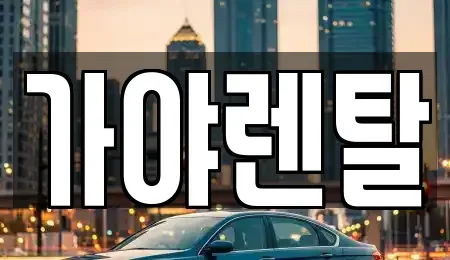충청남도 논산시 연무읍 렌트카 전문 가야렌탈