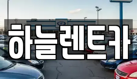 충청남도 보령시 내항동 렌트카 전문 하늘렌트카
