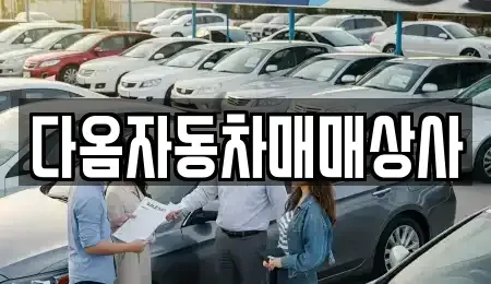 충청남도 보령시 내항동 중고차 전문 다옴자동차매매상사
