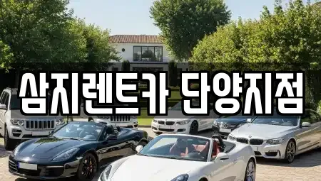 충청북도 단양군 영춘면 렌트카 전문 삼지렌트카 단양지점
